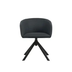 Fauteuil ARCO - pied pyramidal - bleu nuit
