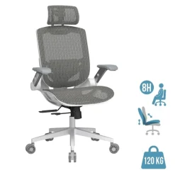 Fauteuil Cougar Speeder One - accoudoirs rabattables - appuie-tête réglable - blanc