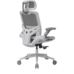 Fauteuil Cougar Speeder One - accoudoirs rabattables - appuie-tête réglable - blanc