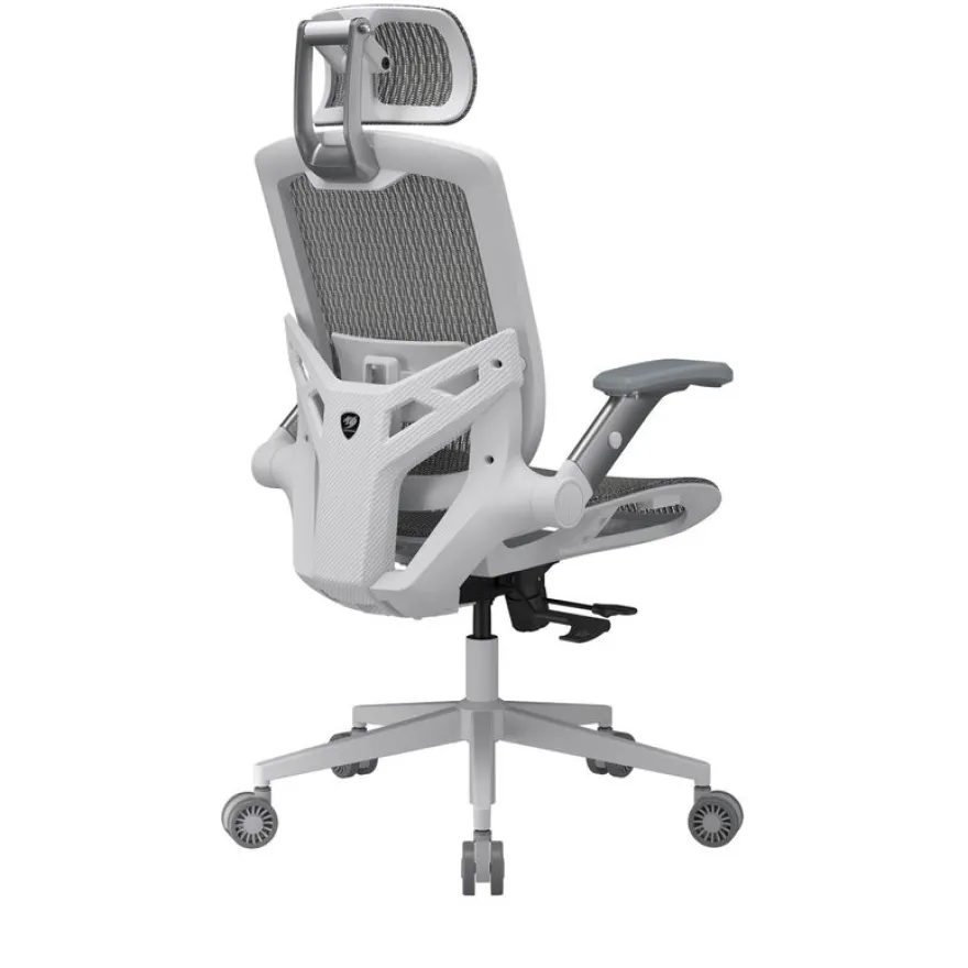 Fauteuil Cougar Speeder One - accoudoirs rabattables - appuie-tête réglable - blanc