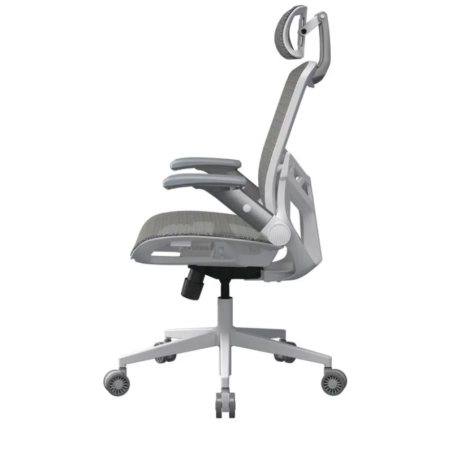 Fauteuil Cougar Speeder One - accoudoirs rabattables - appuie-tête réglable - blanc