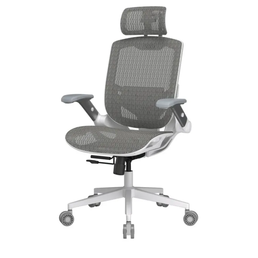 Fauteuil Cougar Speeder One - accoudoirs rabattables - appuie-tête réglable - blanc