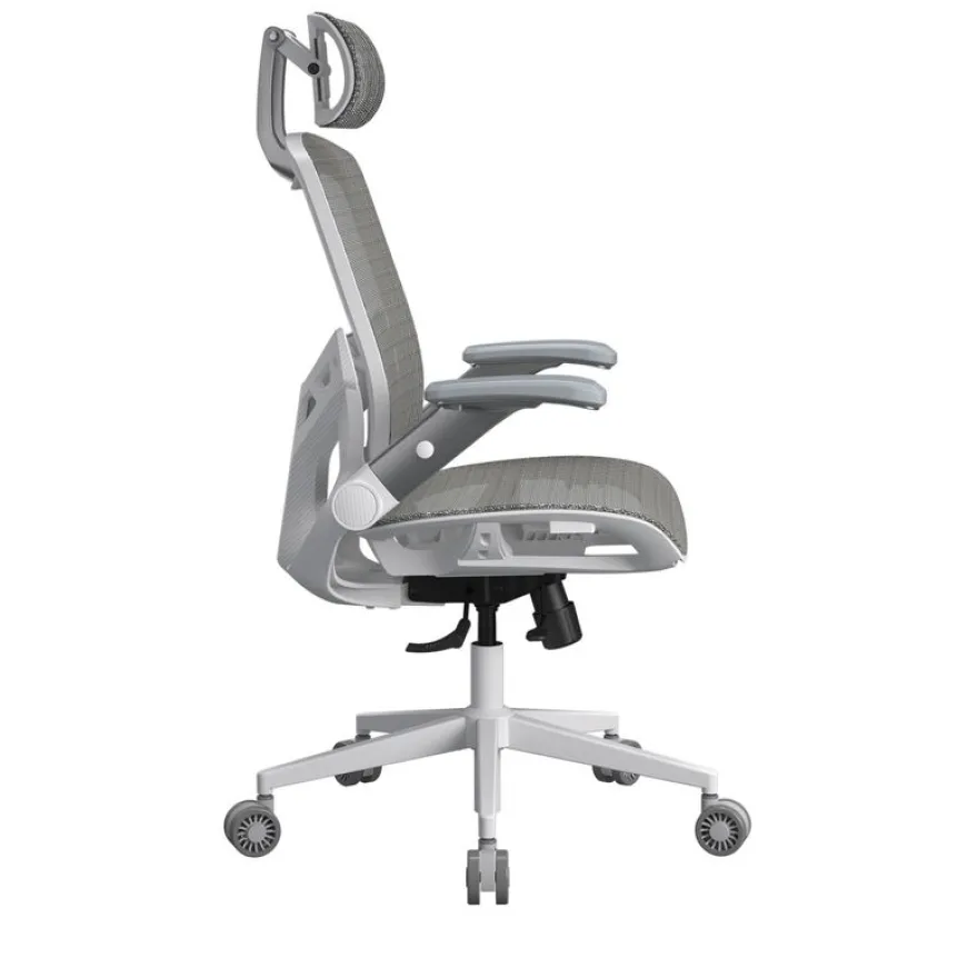 Fauteuil Cougar Speeder One - accoudoirs rabattables - appuie-tête réglable - blanc