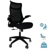 Fauteuil de bureau AERO - accoudoirs réglables - appui-tête intégré - noir