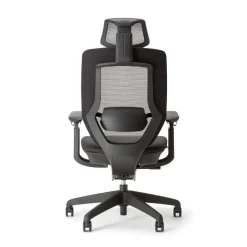 Fauteuil de bureau ALEA - accoudoirs - appuie-tête - noir