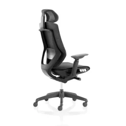 Fauteuil de bureau ALEA - accoudoirs - appuie-tête - noir
