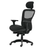 Fauteuil de bureau ATHOS - accoudoirs réglables - appuie-tête réglable - noir
