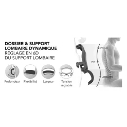 Fauteuil de bureau ERGOHUMAN Ultra - Assise résille - noir