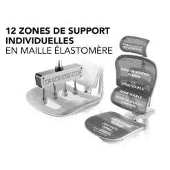 Fauteuil de bureau ERGOHUMAN Ultra - Assise résille - noir