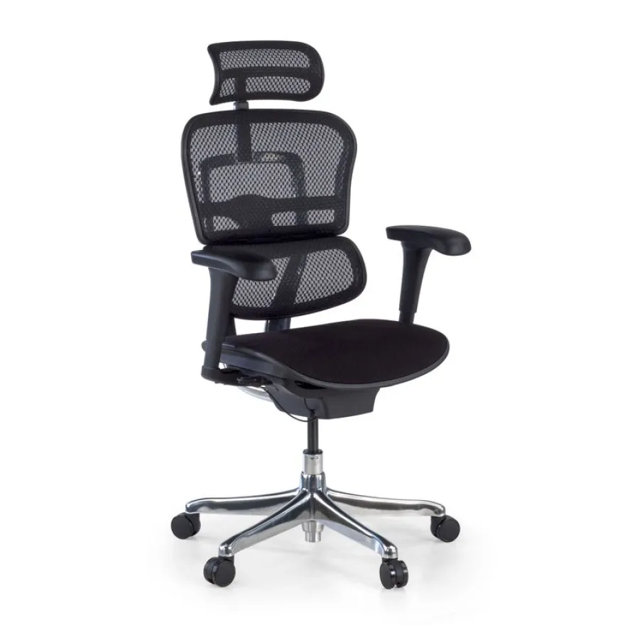 Fauteuil de bureau ERGOHUMAN Ultra - Assise tissu - noir