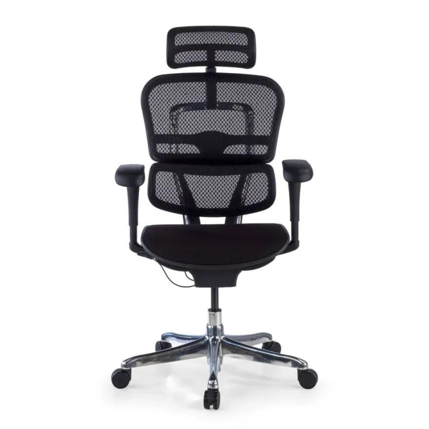 Fauteuil de bureau ERGOHUMAN Ultra - Assise tissu - noir
