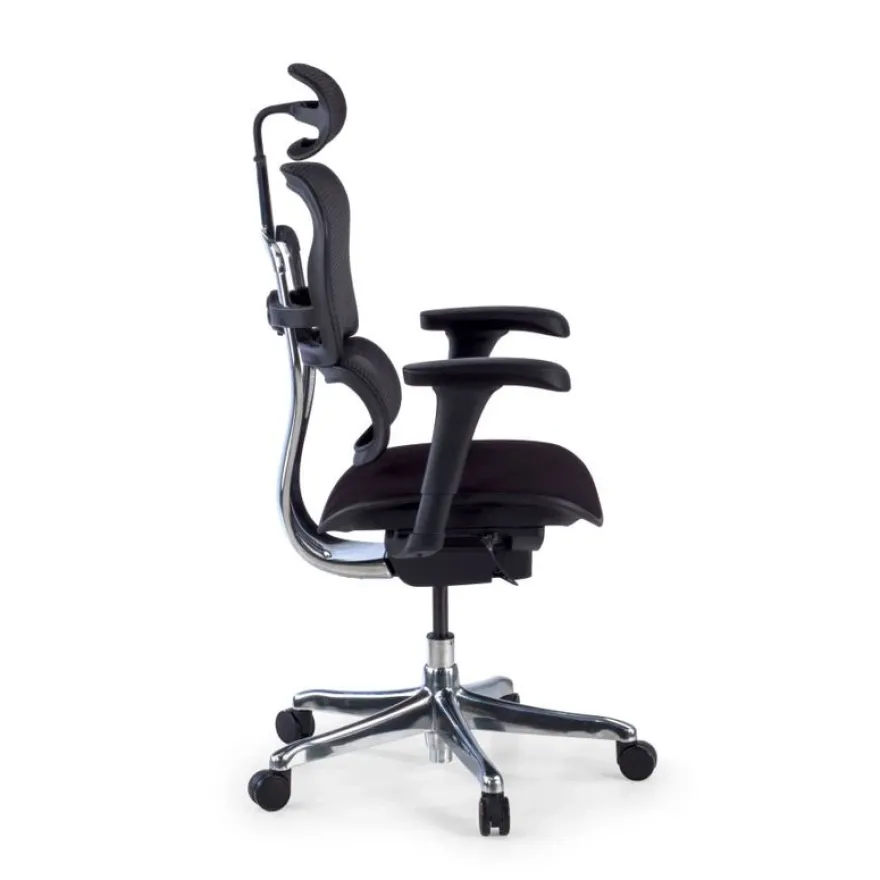 Fauteuil de bureau ERGOHUMAN Ultra - Assise tissu - noir