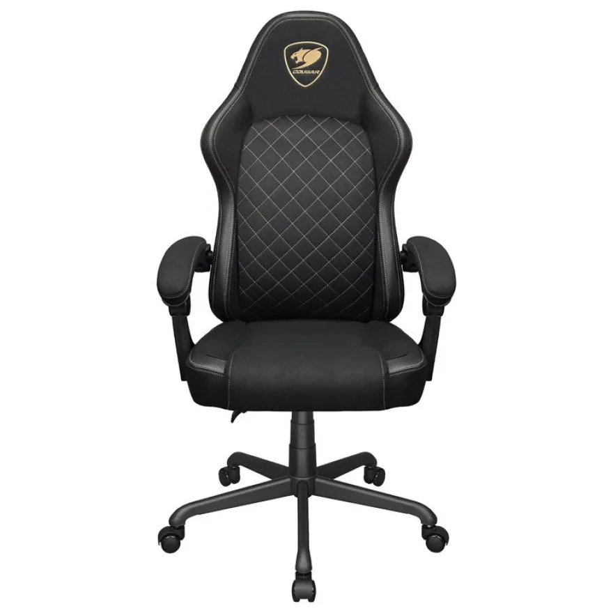 Fauteuil de bureau FUSION EX - accoudoirs -appui-tête intégré - Tissu noir