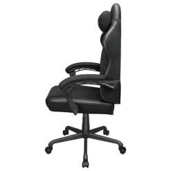Fauteuil de bureau FUSION EX - accoudoirs -appui-tête intégré - Tissu noir