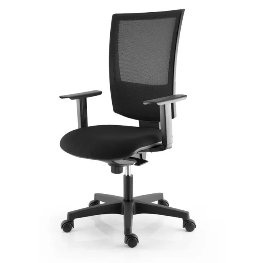 Fauteuil de bureau KILIMA - accoudoirs en option* - noir