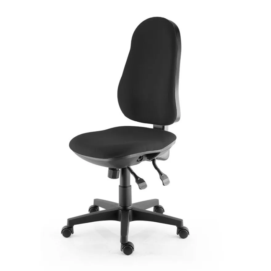 Fauteuil de bureau LIBRA - accoudoirs en option - noir