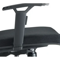Fauteuil de bureau MALICE avec têtière - accoudoirs réglables - noir