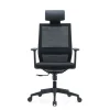 Fauteuil de bureau MAXIM - accoudoirs réglables - Appuie tête - noir