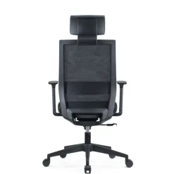Fauteuil de bureau MAXIM - accoudoirs réglables - Appuie tête - noir