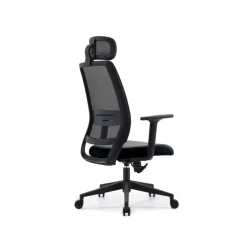 Fauteuil de bureau OPEN - accoudoirs réglables - appuie-tête réglable - noir