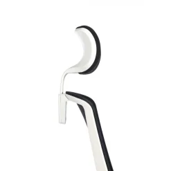 Fauteuil de bureau SCOTT - accoudoirs réglables - appuie-tête réglable - noir base blanche