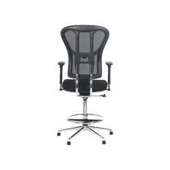 Fauteuil de bureau TANET - hauteur réglable - accoudoirs règlable - noir