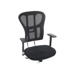 Fauteuil de bureau TANET - hauteur réglable - accoudoirs règlable - noir