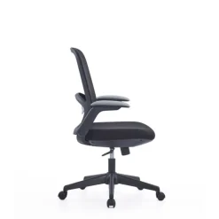 Fauteuil de bureau VEGA - accoudoirs rabattables - noir