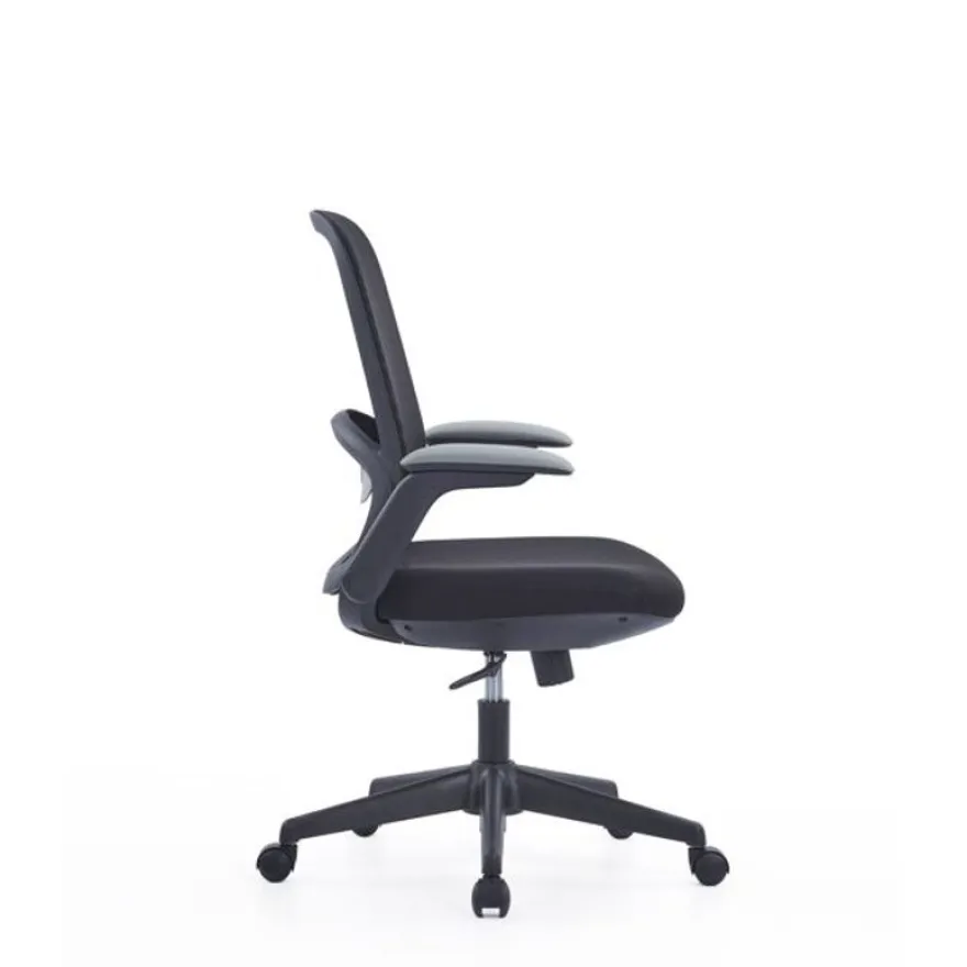 Fauteuil de bureau VEGA - accoudoirs rabattables - noir