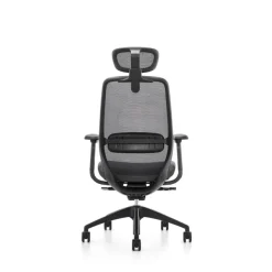Fauteuil de bureau ZEBULON - accoudoirs réglables - appui-tête réglable - noir