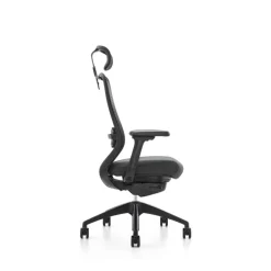 Fauteuil de bureau ZEBULON - accoudoirs réglables - appui-tête réglable - noir