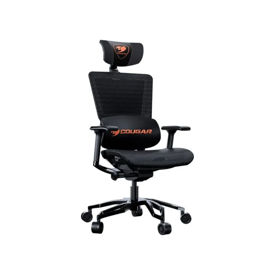 Fauteuil gamer ARGO - accoudoirs réglables - appui-tête intégré - noir
