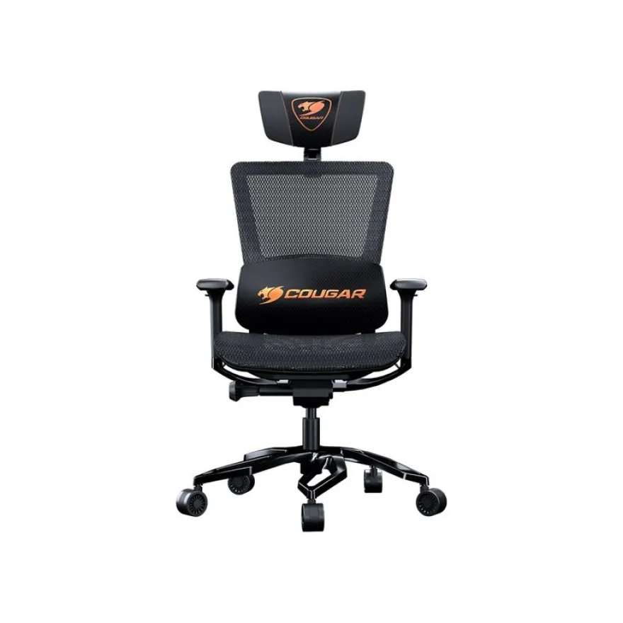 Fauteuil gamer ARGO - accoudoirs réglables - appui-tête intégré - noir