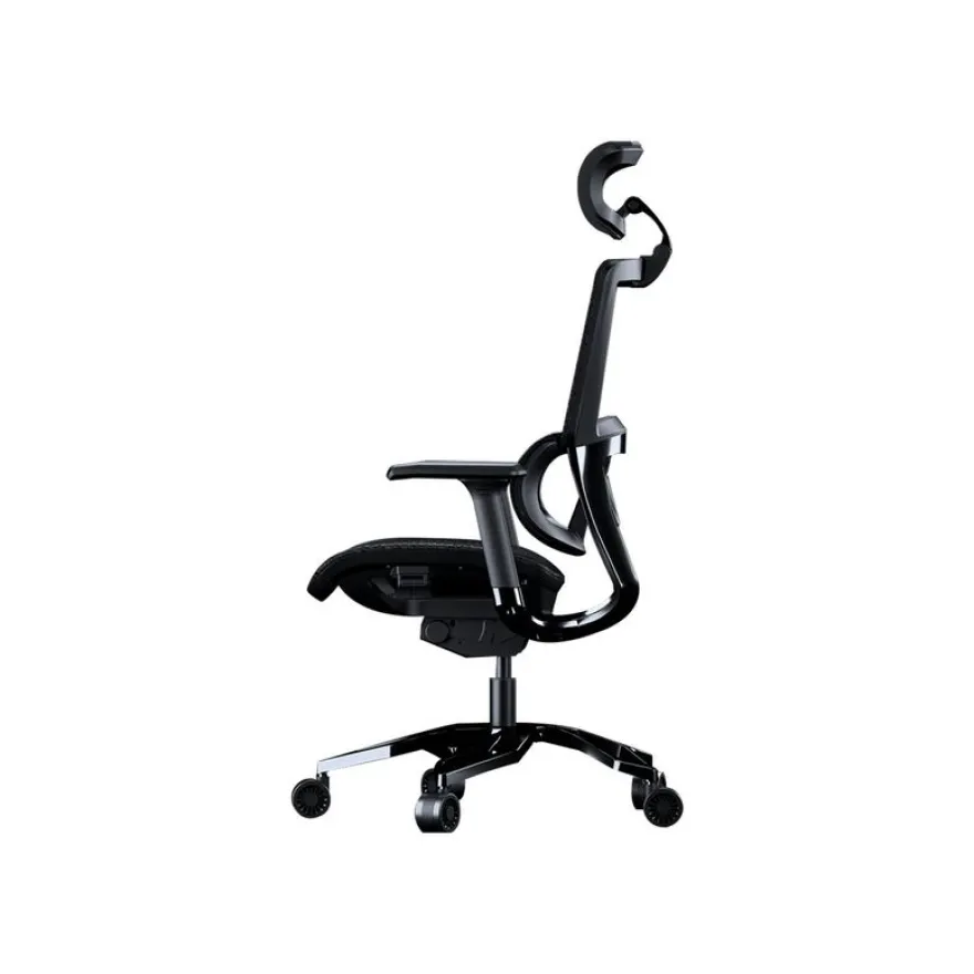 Fauteuil gamer ARGO - accoudoirs réglables - appui-tête intégré - noir