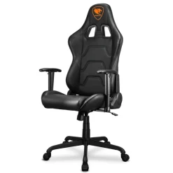 Fauteuil gamer ARMOR ELITE - accoudoirs réglables - appui-tête intégré - noir
