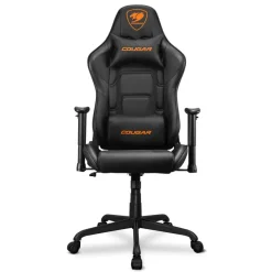 Fauteuil gamer ARMOR ELITE - accoudoirs réglables - appui-tête intégré - noir