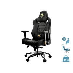 Fauteuil gamer ARMOR TITAN PRO- accoudoirs réglables - appui-tête amovible - noir