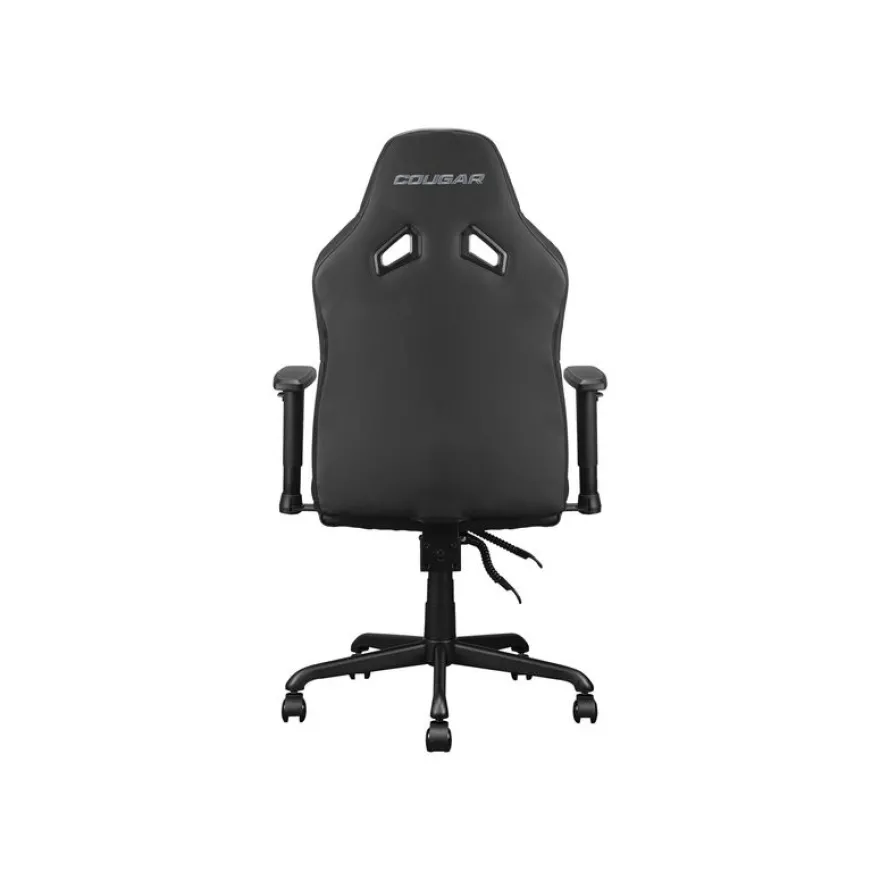 Fauteuil gamer FUSION S Black - accoudoirs réglables - appui-tête intégré - noir