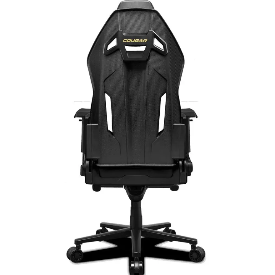 Fauteuil gamer HOTROD ROYAL - accoudoirs réglables - appui-tête intégré - noir et or