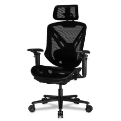 Fauteuil gamer SPEEDER - accoudoirs réglables - appui-tête intégré - noir