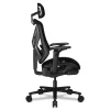 Fauteuil gamer SPEEDER - accoudoirs réglables - appui-tête intégré - noir