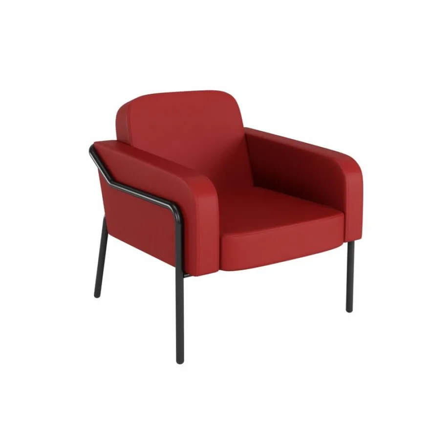 Fauteuil MEDSO "L" - PVC - rouge