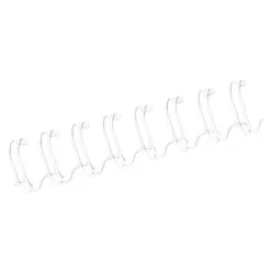 Fellowes - 130 anneaux de reliure en métal - 12 mm - jusqu'à 100 feuilles - blanc