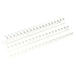 Fellowes - 50 anneaux de reliure en plastique - 45 mm - jusqu'à 410 feuilles - blanc