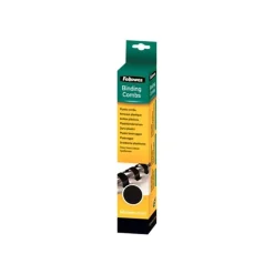Fellowes - 25 anneaux de reliure en plastique - 16 mm - jusqu'à 120 feuilles - noir