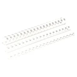 Fellowes - 50 anneaux de reliure en plastique - 38 mm - jusqu'à 340 feuilles - blanc
