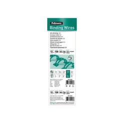 Fellowes - 100 anneaux de reliure en métal - 12 mm - jusqu'à 100 feuilles - argent