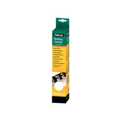 Fellowes - 25 anneaux de reliure en plastique - 8 mm - jusqu'à 40 feuilles - blanc