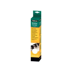 Fellowes - 25 anneaux de reliure en plastique - 12 mm - jusqu'à 80 feuilles - blanc