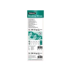Fellowes - 100 anneaux de reliure en métal - 14 mm - jusqu'à 130 feuilles - argent
